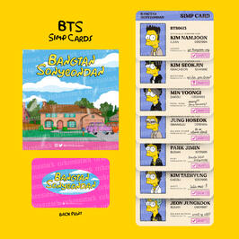 BTS SIMPsons Card Set