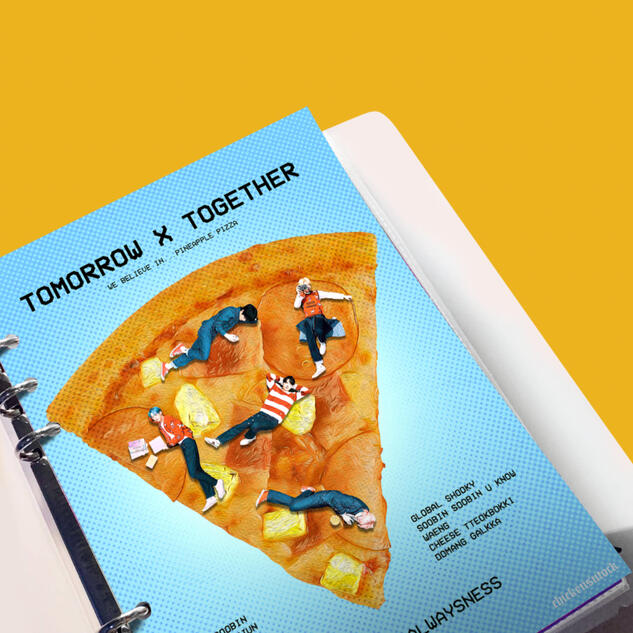 "We believe in...pizza" Binder Cover/Divider