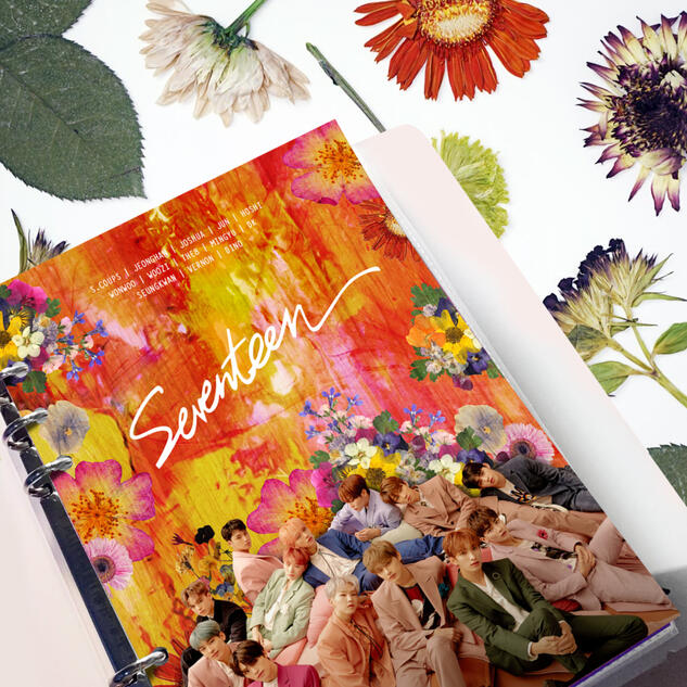 Fallin' Flower Binder Cover/Divider